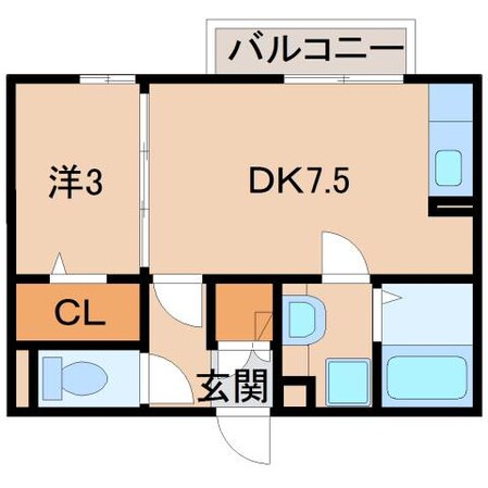 ウィット紀三井寺の物件間取画像